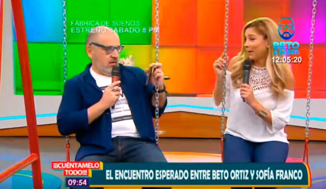 Beto Ortiz y Sofía Franco se vieron las caras en ATV, tras incidente [VIDEO]