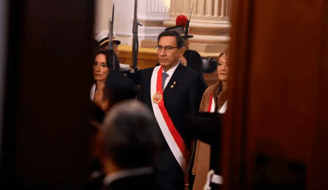 Martín Vizcarra brinda su segundo mensaje a la nación. Foto: La República