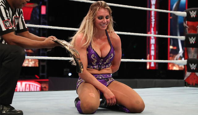 Charlotte Flair se convirtió en la nueva campeona de NXT en WWE Wrestlemania 36. Foto: WWE