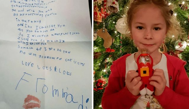 Niña le escribió una carta de Navidad a su padre muerto y correo le da sorpresiva respuesta