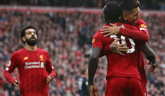 Liverpool podría proclamarse campeón de la Premier League. Foto AFP