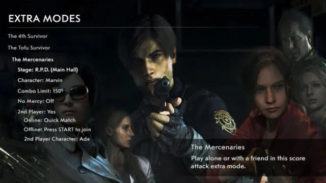 El Modo Mercenarios de RE2 no volverá en Resident Evil 3 Remake.