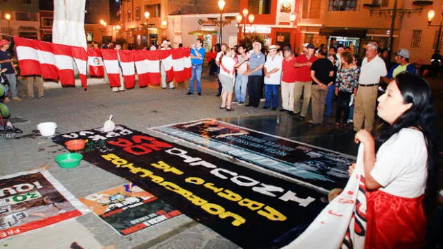 Trujillo también protestó contra indulto a Fujimori