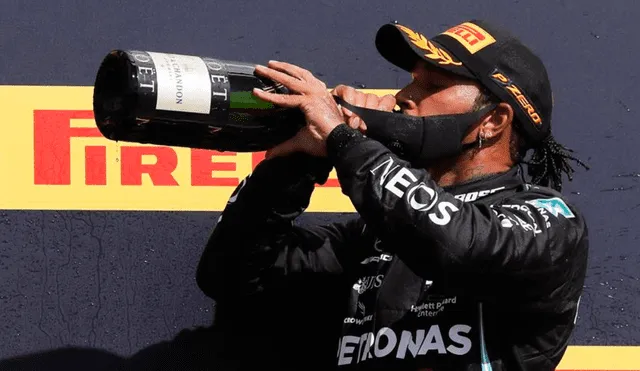Lewis Hamilton ganó el Gran Premio de Gran Bretaña. | Foto: EFE