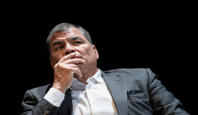 "Yo estaré bien", escribió Rafael Correa en Twitter, red social en la cual criticó la sentencia judicial. Foto: AFP (archivo)