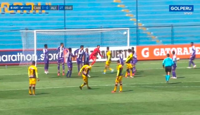 Mario Tajima marcó un golazo de tiro libre en el Alianza Lima vs. Cantolao. Foto: Captura de Gol Perú