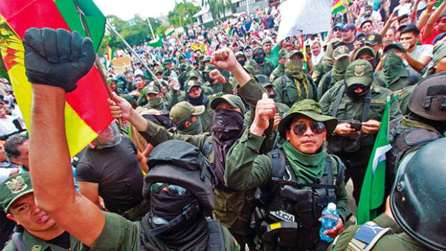 Fuerzas Armadas trabajarán en conjunto para frenar las protestas en Bolivia. Foto: Difusión