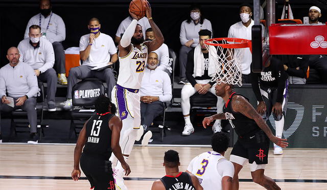 Lakers vs. Rockets EN VIVO: juegan por el Game 3 de los NBA Playoffs 2020. Foto: AFP.