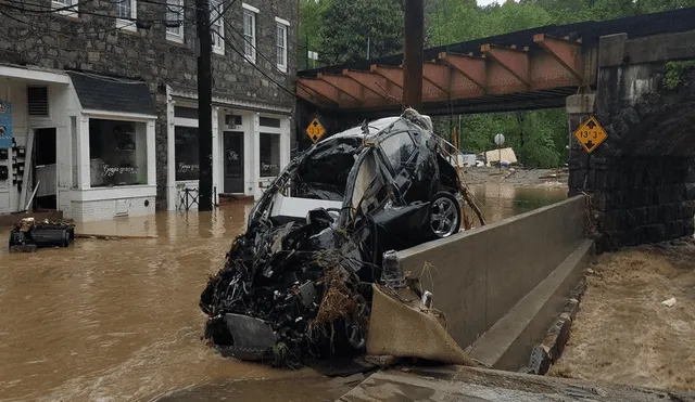 Estados Unidos: Fuertes lluvias provocan caos y destrucción en Maryland