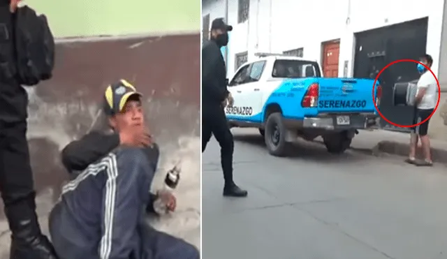 Detienen a sujeto que robó electroméstico en Cajamarca.