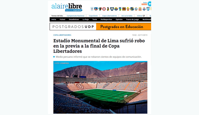 River vs Flamengo: prensa internacional informó sobre el robo en el estadio Monumental.