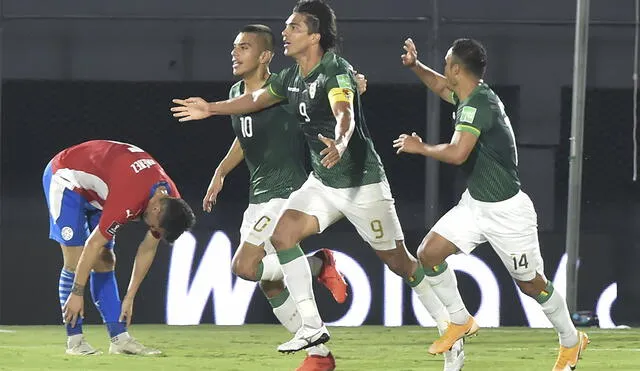 Paraguay y Bolivia chocan en la fecha 4 de las Eliminatorias a Qatar 2020. Foto: AFP