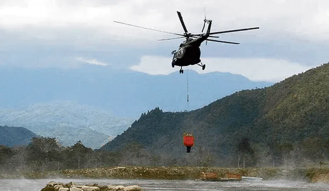 En acción. Dos helicópteros con sus respectivos helibaldes serán enviados en las próximas horas a la Amazonía de Bolivia.