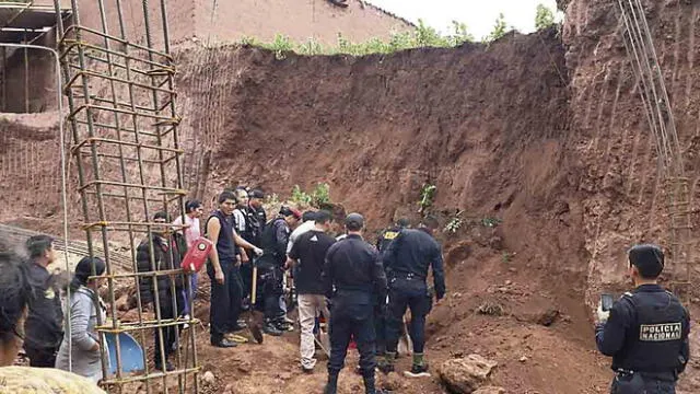 Cusco: Obrero muere tras deslizamiento de tierra en distrito de San Sebastián 