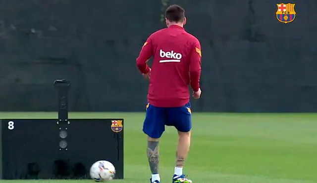 Lionel Messi se viene poniendo a punto en la Ciudad Deportiva Joan Gamper. Foto: Prensa FC Barcelona