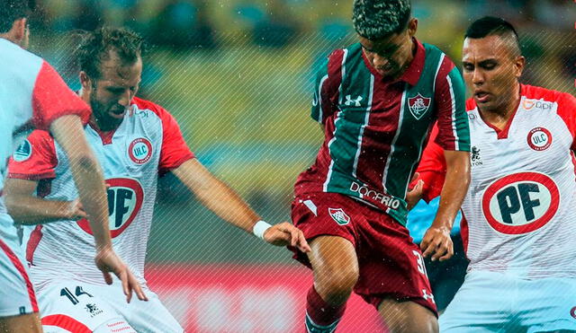 Flumiense y La Calera empataron 1-1 en Brasil. Foto: Prensa La Calera