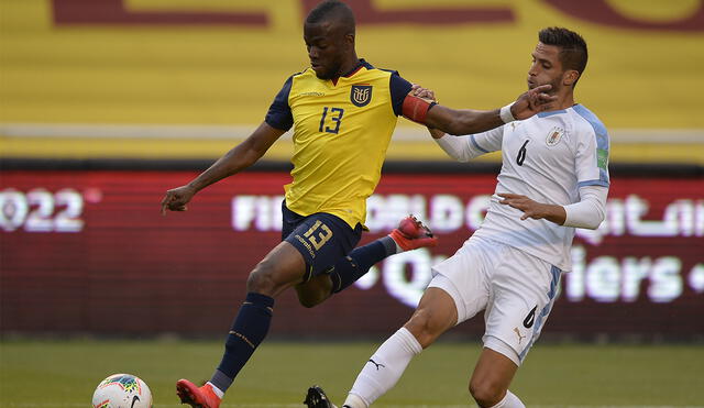 Ecuador recibe a Uruguay en Quito por la segunda fecha de las Eliminatorias a Qatar 2022. Foto: AFP