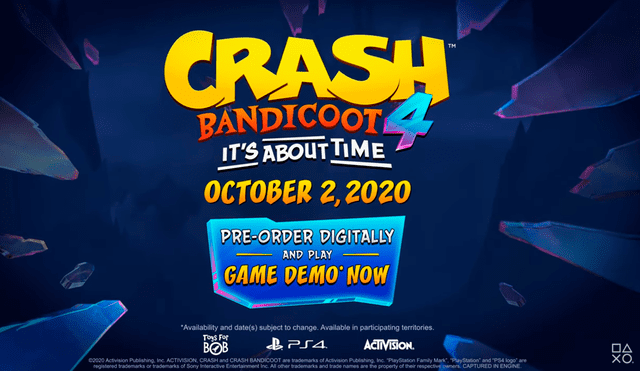 Crash Bandicoot 4 PS4 Its About Time Juego Playstation 4 SONY