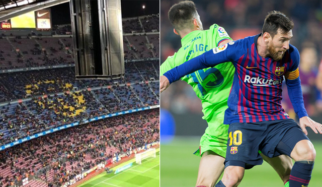 Hincha del Barcelona quedó herido tras caída de un trozo del techo del Camp Nou [VIDEO]