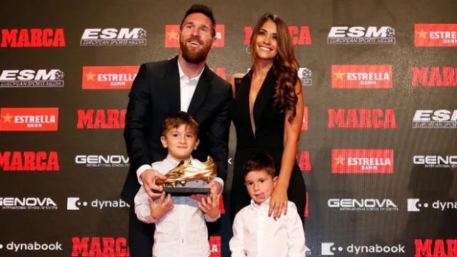 ¿Hijo de Lionel Messi quiere ser arquero? Antonella Roccuzzo asombra con foto