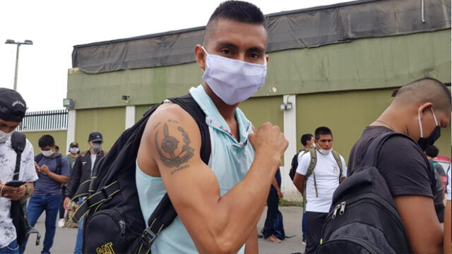 El tatuaje de Jorge Yahuarcani es la muestra de su amor por la institución. Foto: URPI-GLR.
