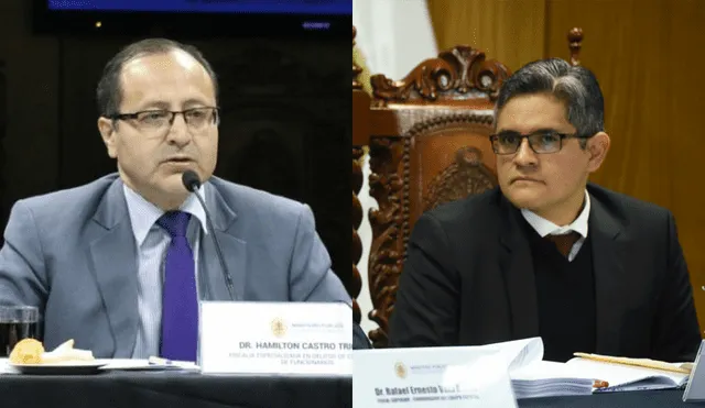 Fiscales Hamilton Castro y José Domingo Pérez.