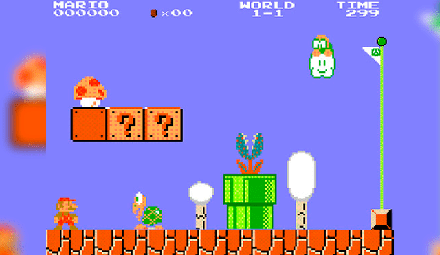 Super Mario Bros se estrenó en 1985 en NES.