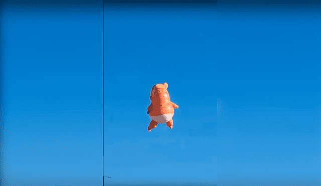 Facebook: Captan momento exacto en que aparece ‘Donald Trump’ volando en el cielo [VIDEO]