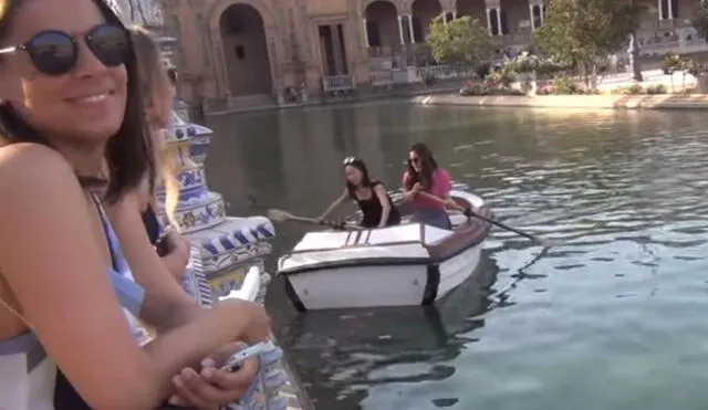YouTube: Turistas hacen el ridículo en un estanque por no saber remar