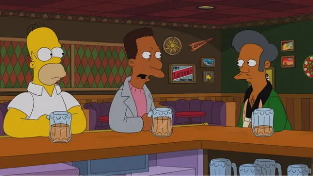 Los Simpson cuentan con una nueva política que afecta a sus personajes afroamericanos. Créditos: Fox