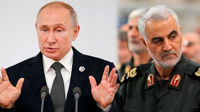 El gobierno de Vladimir Putin se pronuncia tras la el asesinato de Qasem Soleimaní. Foto: Composición