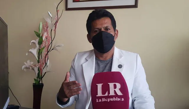Paúl Larrea, presidente de la Federación Médica de Lambayeque. Foto: Rosa Quincho/URPI-LR