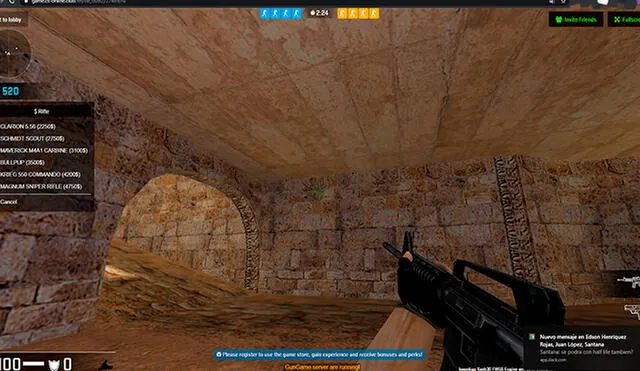 Ahora es posible jugar Counter-Strike 1.6 gratuitamente en tu PC sin tener que instalar el juego. Foto: CS-ONLINE.CLUB