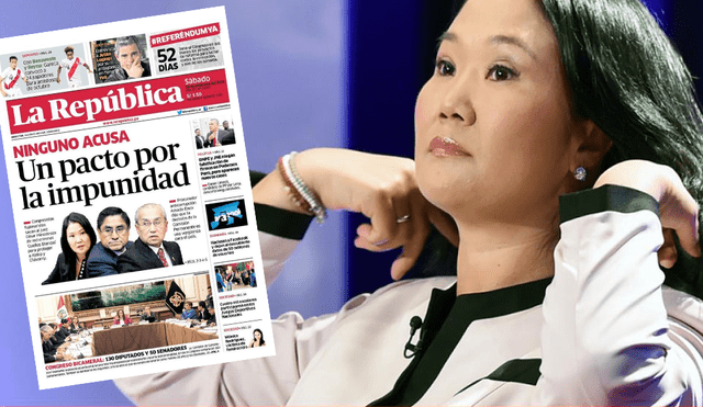 Keiko niega vínculo con Hinostroza, pese a votos por blindaje de sus congresistas