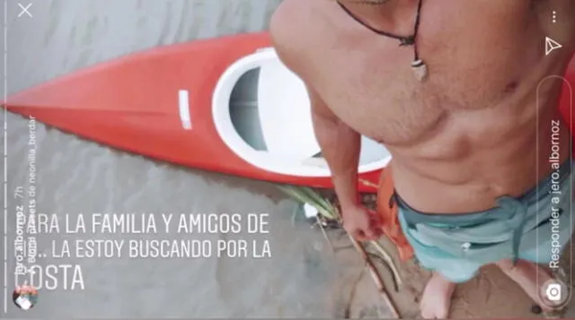 Jerónimo Albornoz, el kayakista que mintió haber encontrado el cuerpo de Fiorella Furlán. Foto: Difusión.