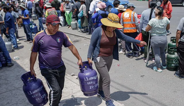 Alta demanda en Arequipa por GLP envasado. Foto: Rodrigo Talavera/ LR