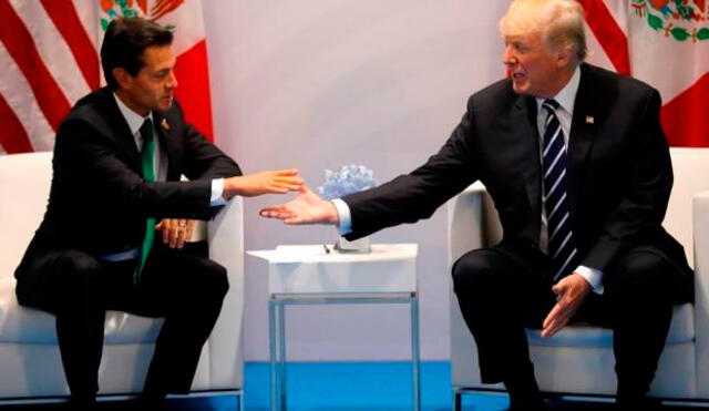 Donald Trump y Enrique Peña Nieto se reunieron por primera vez en cumbre del G20