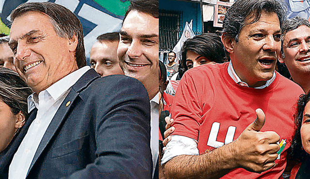Brasil se polariza con ultraderechista Bolsonaro y el izquierdista Haddad
