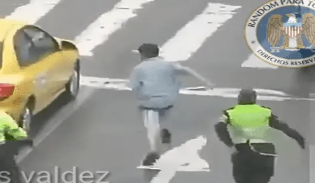 Vía Facebook: ladrón logra escaparse de un policía, pero chofer lo atrapa con este truco [VIDEO] 