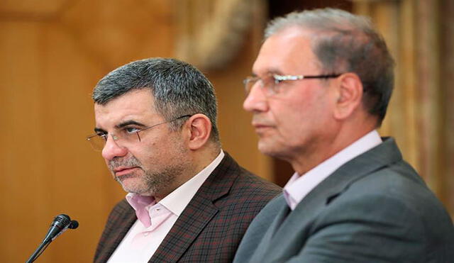 El viceministro iraní de Salud, Iraj Harirchi, el otro infectado de coronavirus, el lunes en una rueda de prensa. Foto: EFE