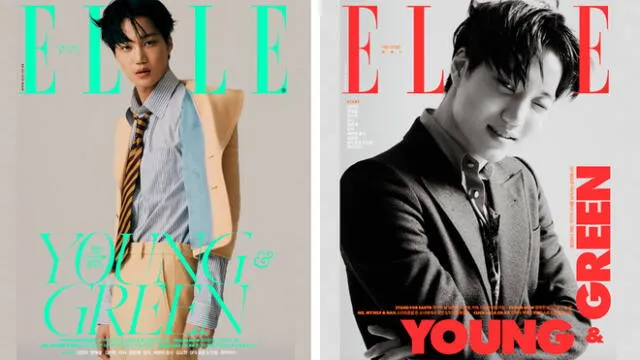 EXO: Kai decoró la portada de la edición de abril de ELLE Korea, 2020.