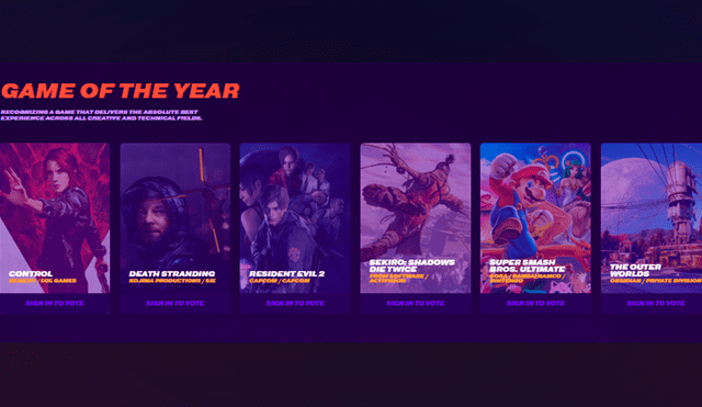 Streamers: The Game Awards 2023: a qué hora se anuncian los nominados al  GOTY y dónde ver en directo online