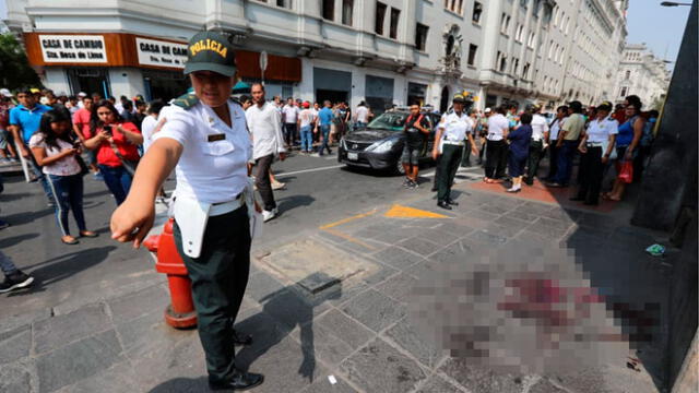 Cercado de Lima: sujetos ocasionaron balacera para realizar asalto a cambista en jirón Ocoña [FOTOS y VIDEO]
