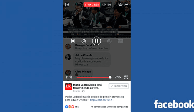 Facebook: ya puedes retroceder un video “en vivo” y aquí te mostramos cómo hacerlo