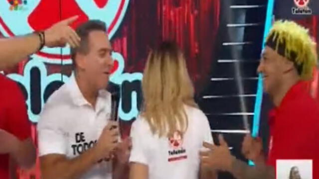 Cristian Rivero se ríe de Gisela Valcárcel por pedir “votaciones” en plena Teletón 2019