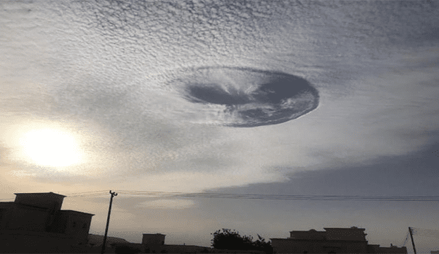 YouTube: misterioso agujero aparece en cielo de Emiratos Árabes