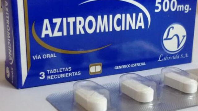 La azitromicina es el medicamento más recomendado en los pacientes con COVID-19. Foto: difusión