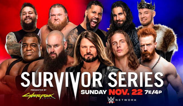 Lucha eliminatoria masculina de 5 contra 5 en Survivor Series 2020. Foto: WWE