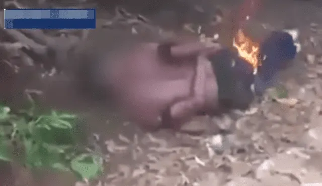 YouTube: Prenden fuego a sujeto que fue acusado de violar a una niña [VIDEO]