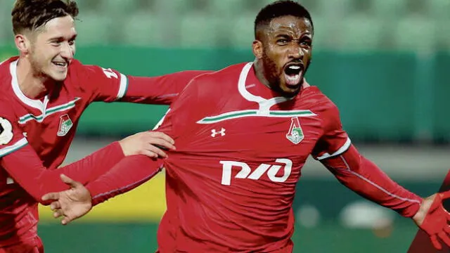 Jefferson Farfán marcó un doblete para Lokomotiv